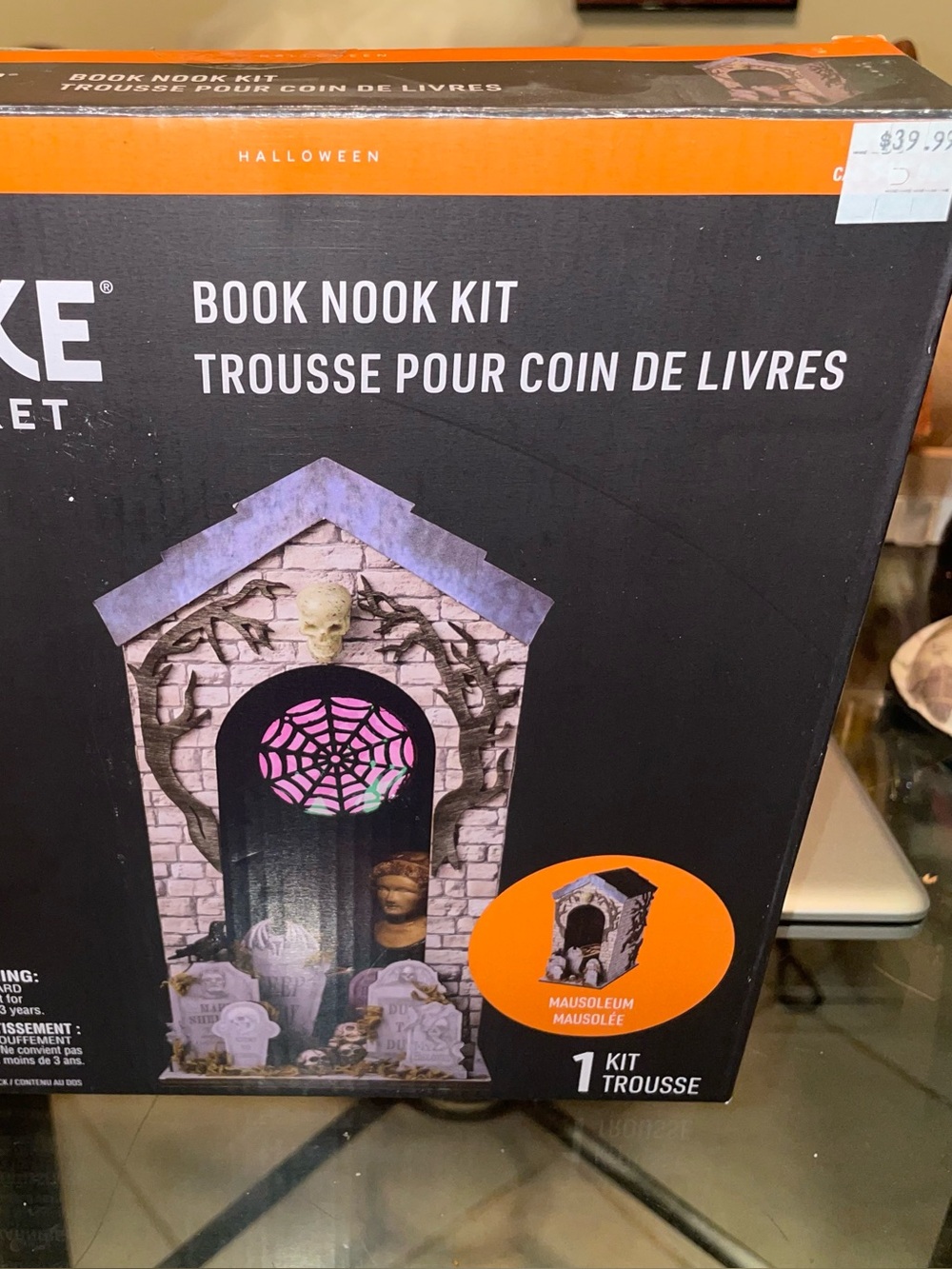 Book Nook Mausoleum Halloween Craft Diorama Kit NWT Make Market